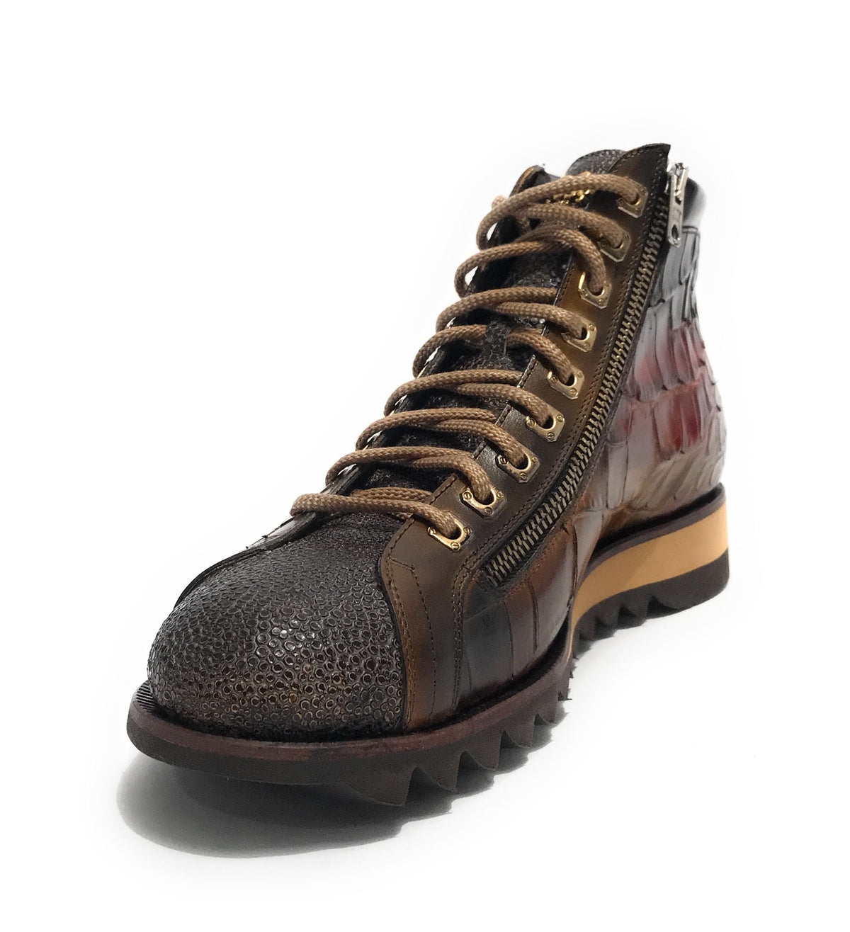 Scarpe Harris polacchino stampa cocco Osaka razza shade lino U17HA184