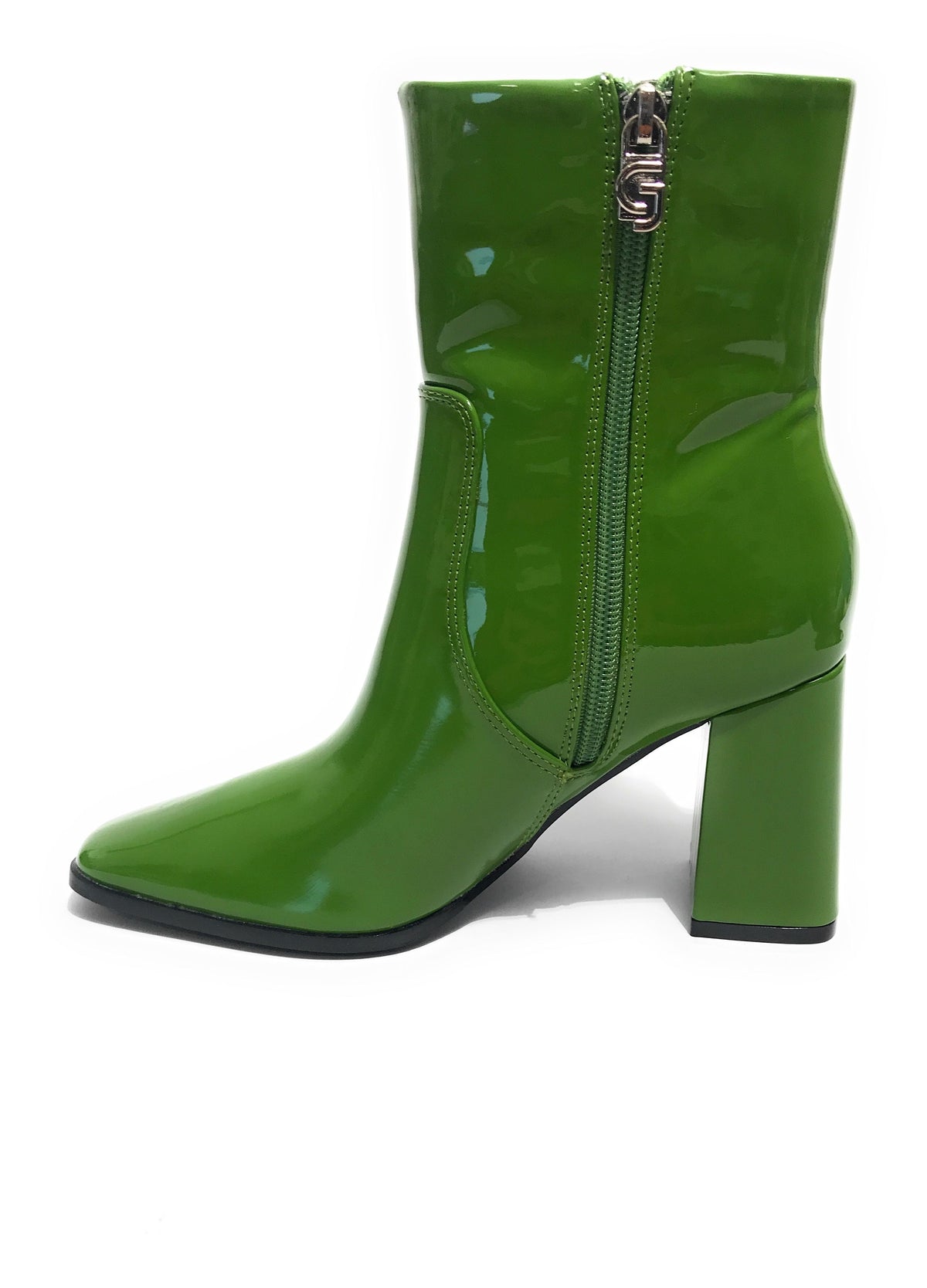 Scarpe donna tronchetto Gold&gold in ecopelle verde vernice D23GG28 GF110