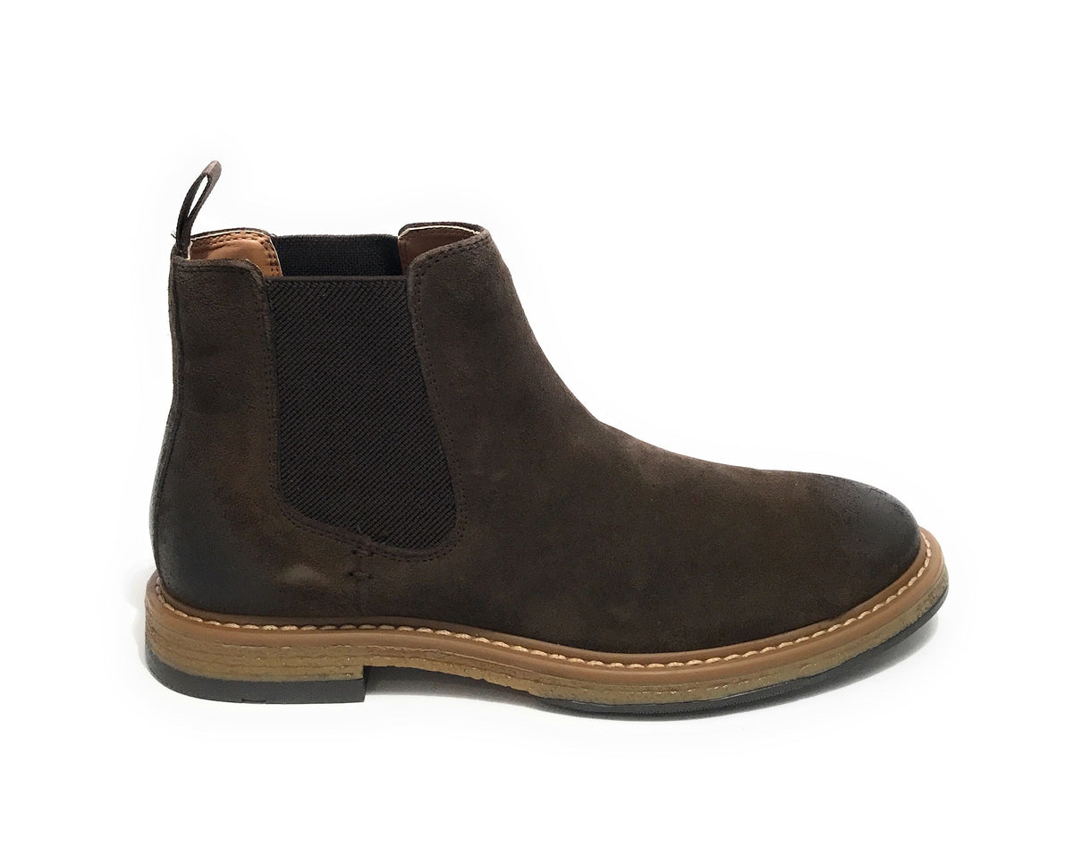 Stivaletto beatles uomo Elite in pelle scamosciata dark brown U23EL10 1005