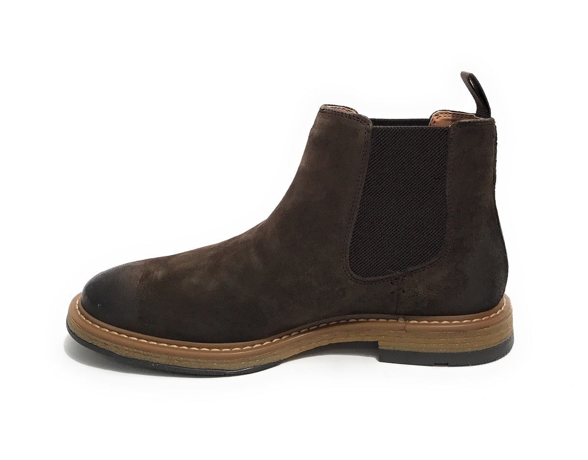Stivaletto beatles uomo Elite in pelle scamosciata dark brown U23EL10 1005
