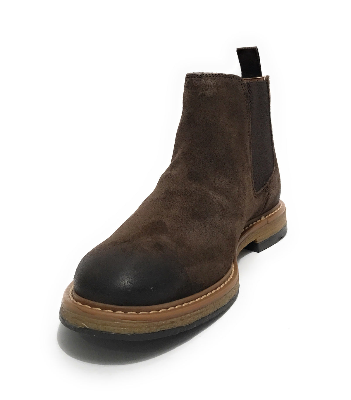 Stivaletto beatles uomo Elite in pelle scamosciata dark brown U23EL10 1005