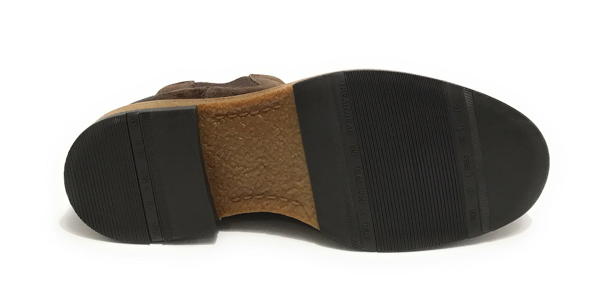 Stivaletto beatles uomo Elite in pelle scamosciata dark brown U23EL10 1005