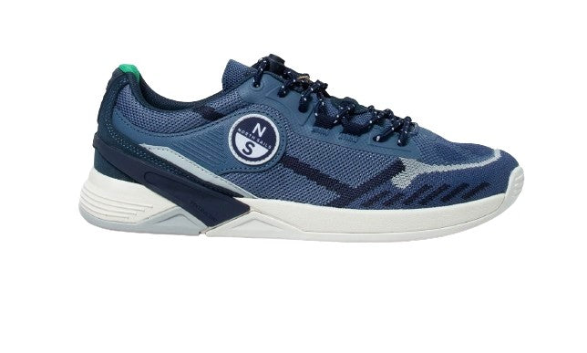 Scarpe North Sails sneaker Skipper Tint 030 ecosuede/ tessuto mesh dusty blue US24NS02