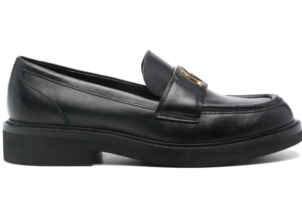 Scarpe donna mocassino Guess Shuttle loafers nero DS25GU06 FLPSHULEA14