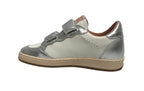 Scarpe 2B12 sneaker MiniPlay-117 pelle bianco/argento ZS25QB01