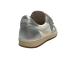 Scarpe 2B12 sneaker MiniPlay-117 pelle bianco/argento ZS25QB01