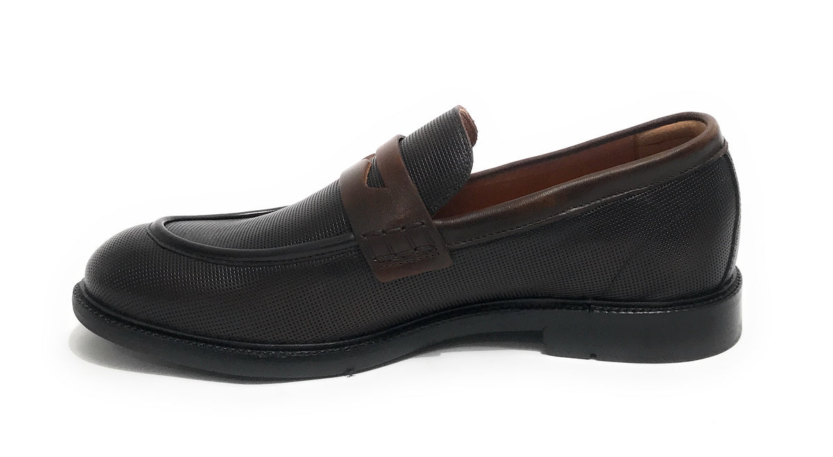 Scarpe uomo Ambitious 11873 mocassino in pelle testa di moro/ mustard U22AM02