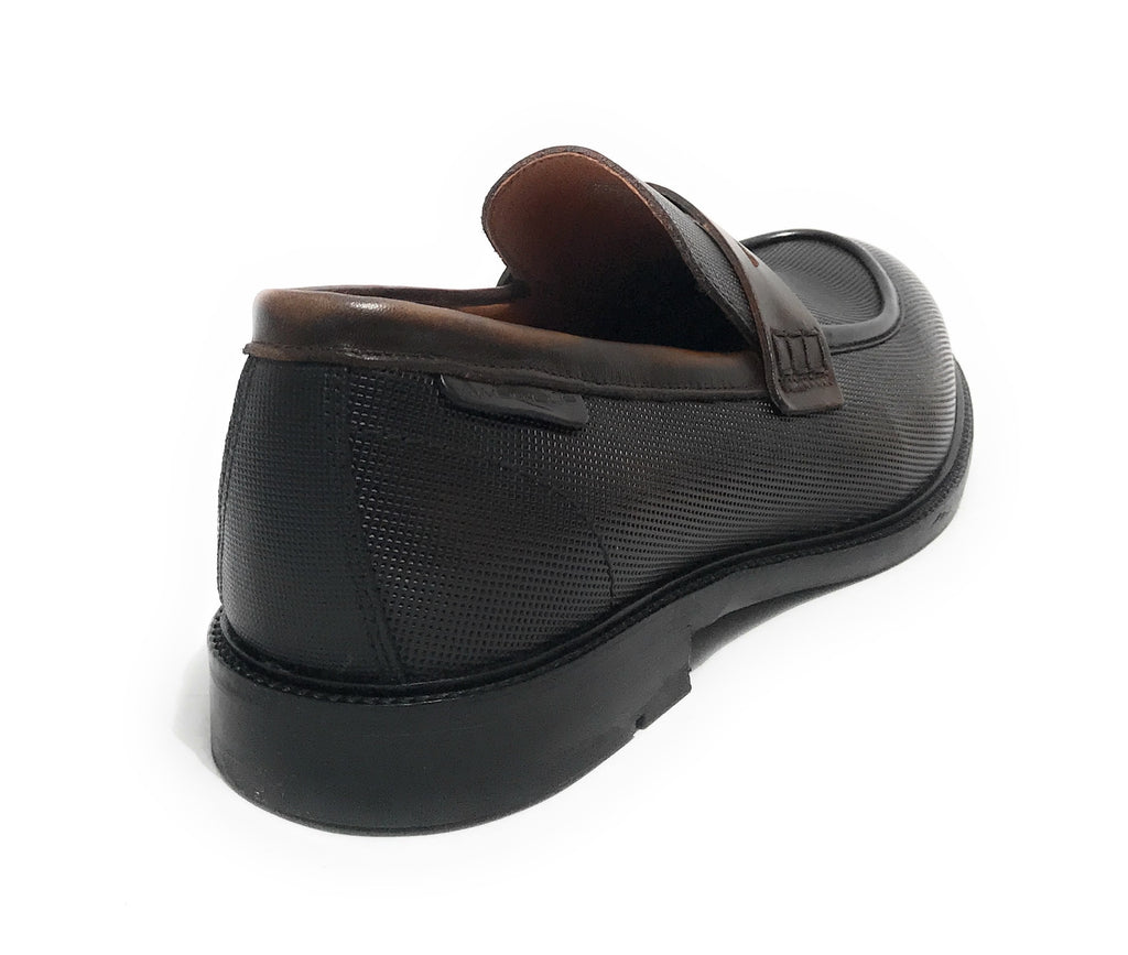Scarpe uomo Ambitious 11873 mocassino in pelle testa di moro/ mustard U22AM02