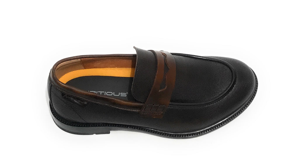 Scarpe uomo Ambitious 11873 mocassino in pelle testa di moro/ mustard U22AM02