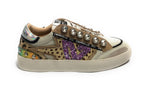 Scarpe donna sneaker Emanuélle Vee Olivia strass P003 combi multi animalier D26EV18 452P-500-14-P003CB\MUA