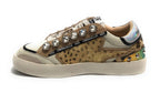 Scarpe donna sneaker Emanuélle Vee Olivia strass P003 combi multi animalier D26EV18 452P-500-14-P003CB\MUA