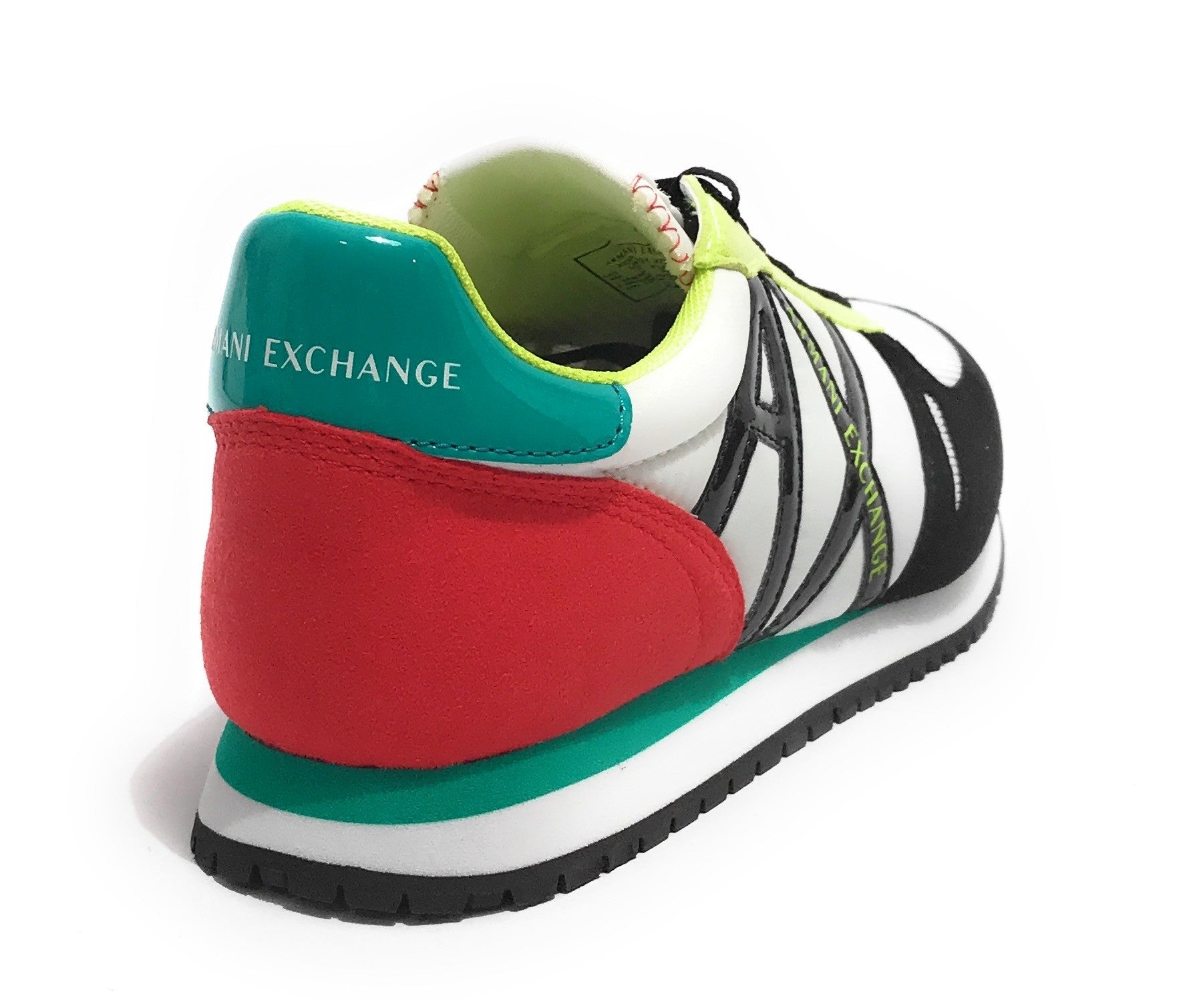 Scarpe donna Armani Exchange sneaker nylon/ ecosuede bianco/ multicolor DS21AX03 XDX031