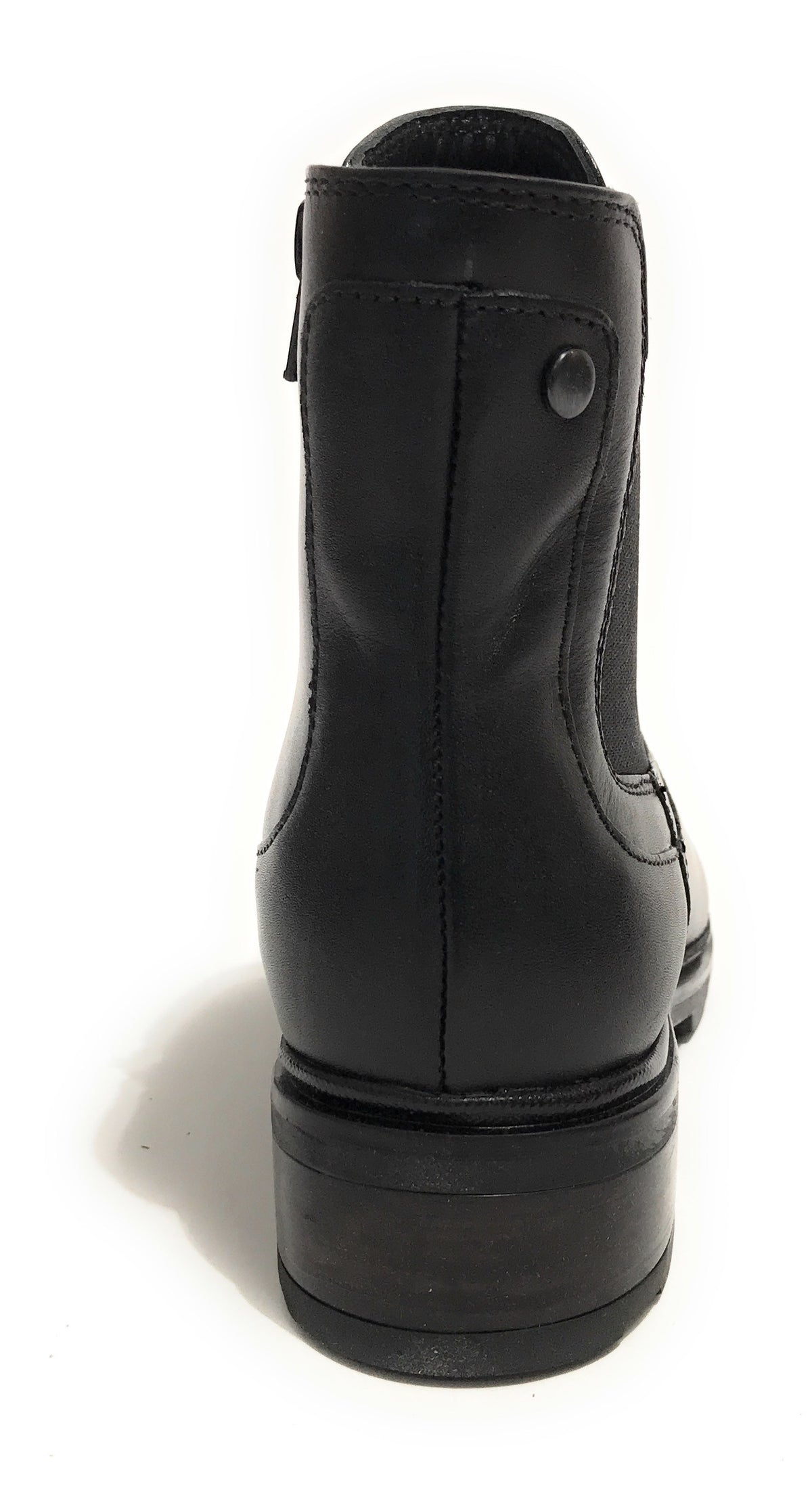 Scarpe donna Elite stivale con fondo classico in pelle nero D23EL05 454