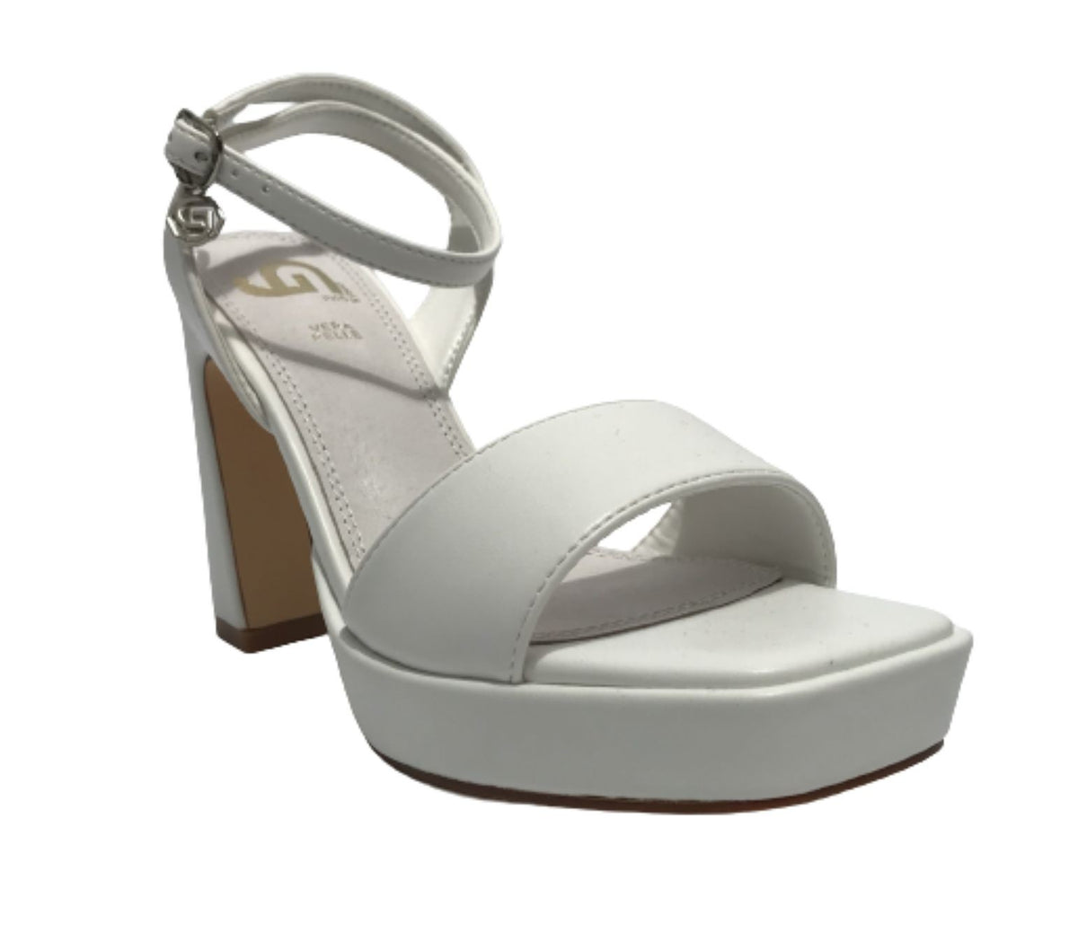 Scarpe donna Gold&gold sandalo con tacco ecopelle bianco DS23GG54 GY312