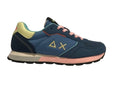 Scarpe Sun68 sneaker Girl's Ally color explosion teen in pelle scamosciata/ nylon avio ZS24SU16 Z34404T