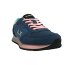 Scarpe Sun68 sneaker Girl's Ally color explosion teen in pelle scamosciata/ nylon avio ZS24SU16 Z34404T