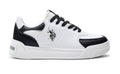 Scarpe US Polo sneaker Nole001 in ecopelle/ tessuto white/ black DS24UP12