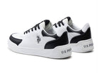 Scarpe US Polo sneaker Nole001 in ecopelle/ tessuto white/ black DS24UP12