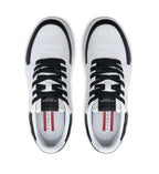 Scarpe US Polo sneaker Nole001 in ecopelle/ tessuto white/ black DS24UP12