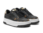 Scarpe donna Guess sneaker Queenz ecopelle black/ brown D25GU07 FLTQNZFAL12