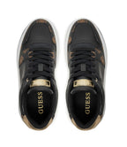 Scarpe donna Guess sneaker Queenz ecopelle black/ brown D25GU07 FLTQNZFAL12