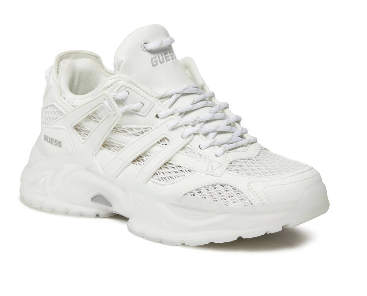 Scarpe donna Guess sneaker zeppa Belluna mesh/ ecopelle white DS25GU32 FLJBLLELE12