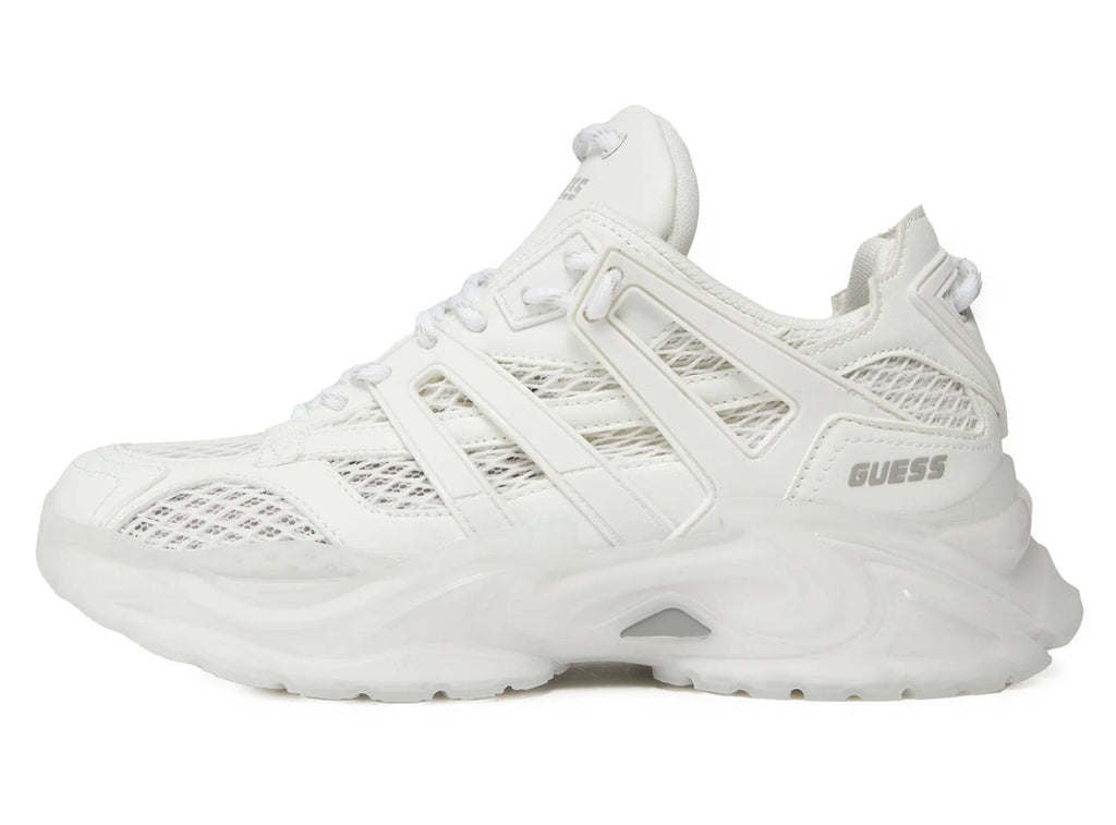 Scarpe donna Guess sneaker zeppa Belluna mesh/ ecopelle white DS25GU32 FLJBLLELE12