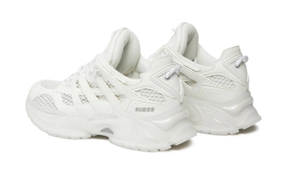 Scarpe donna Guess sneaker zeppa Belluna mesh/ ecopelle white DS25GU32 FLJBLLELE12