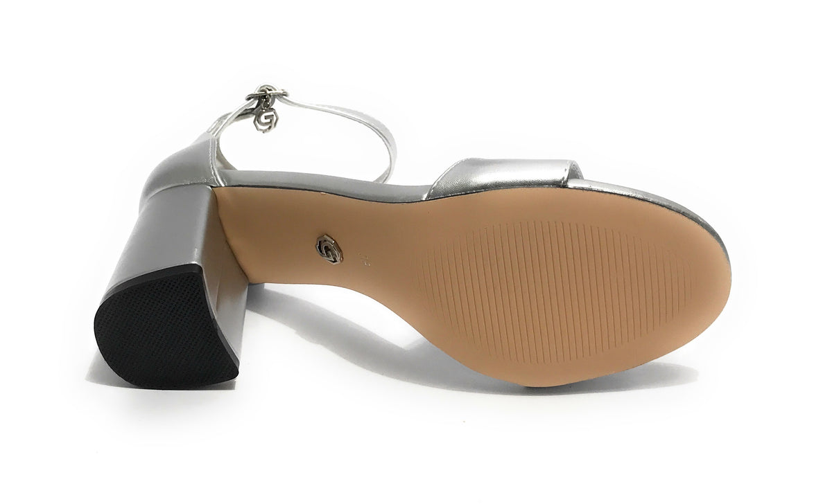 Scarpe donna Gold&gold sandalo con tacco ecopelle silver DS23GG37 GD815