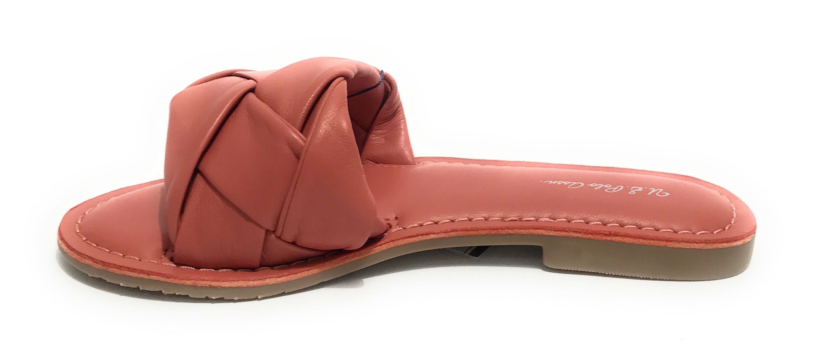 Ciabatta donna US Polo Linda 003 pelle fondo gomma pink DS23UP04