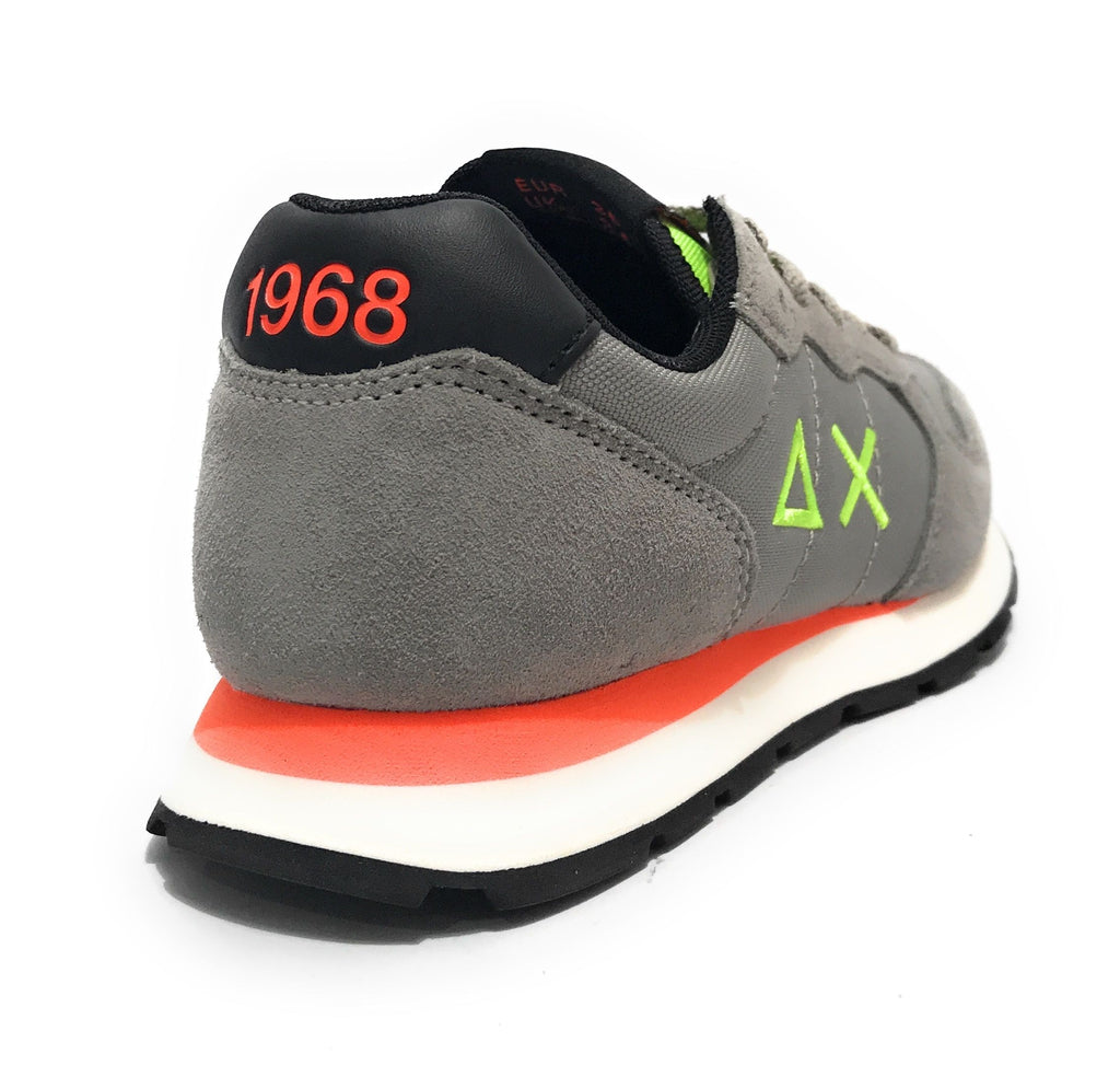 Sun68 sneaker Boy's Tom fluo suede/ nylon grigio medio Z24SU07 Z43302T
