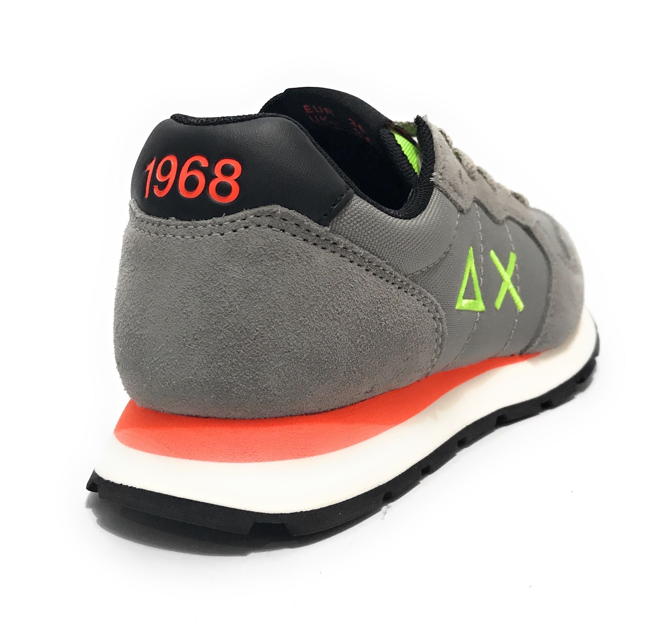 Sun68 sneaker Boy's Tom fluo suede/ nylon grigio medio Z24SU07 Z43302T
