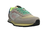 Scarpe Sun68 sneaker Girl's Ally color explosion teen in pelle scamosciata/ nylon bianco ZS24SU14 Z34404T
