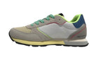 Scarpe Sun68 sneaker Girl's Ally color explosion teen in pelle scamosciata/ nylon bianco ZS24SU14 Z34404T
