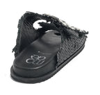 Scarpe donna sandalo/ ciabatta in pelle colore black DS24EL02 271