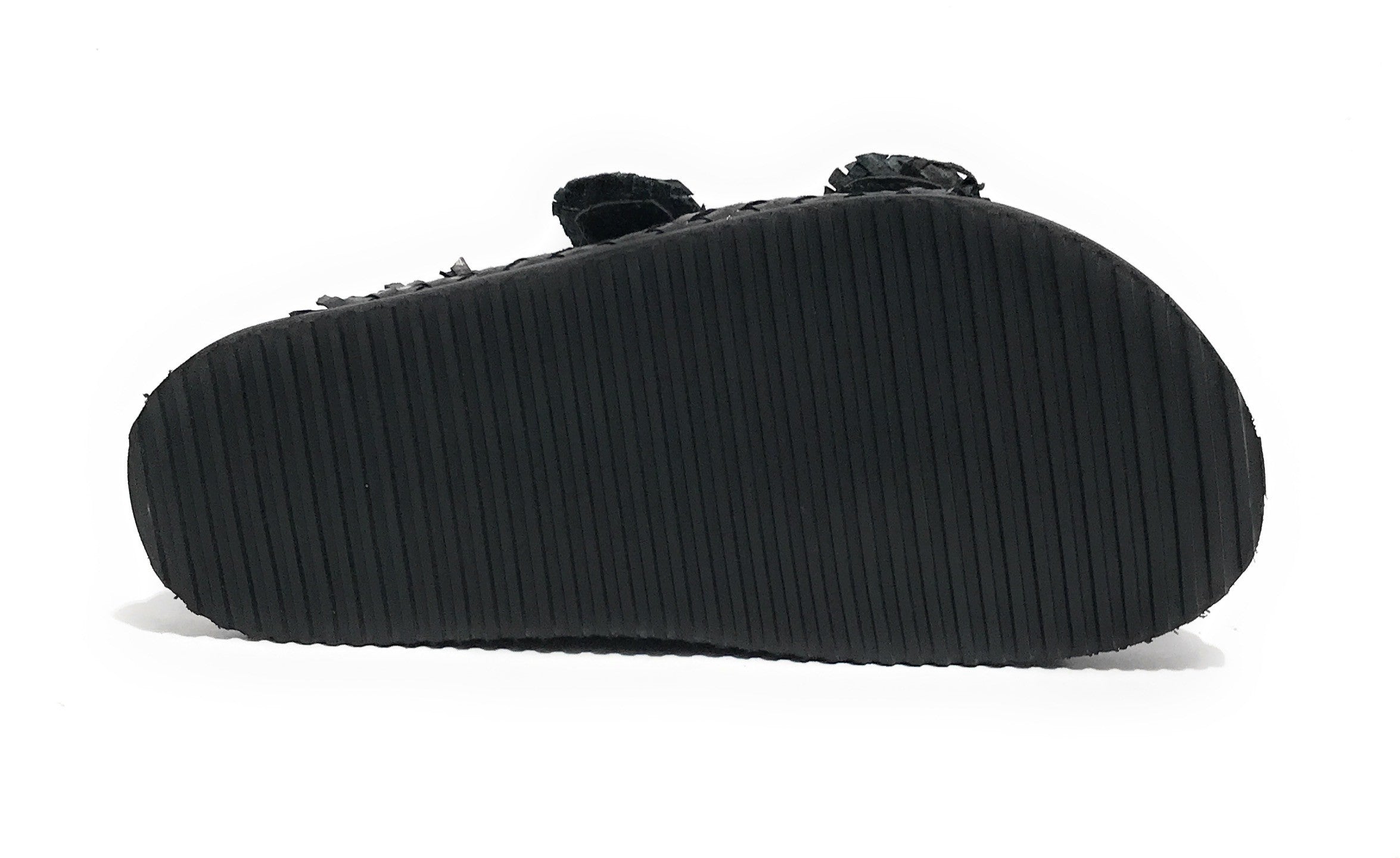 Scarpe donna sandalo/ ciabatta in pelle colore black DS24EL02 271