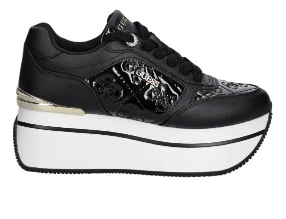 Sneaker donna Guess Camrio 4G platform black multilogo D26GU02 FLTCM9FAL12