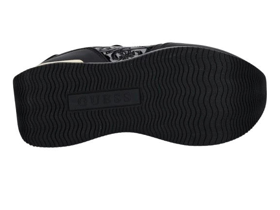 Sneaker donna Guess Camrio 4G platform black multilogo D26GU02 FLTCM9FAL12