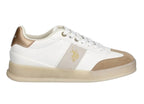 Scarpe US Polo Donna sneaker Campy 004 in white/ cream D26UP12