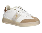 Scarpe US Polo Donna sneaker Campy 004 in white/ cream D26UP12