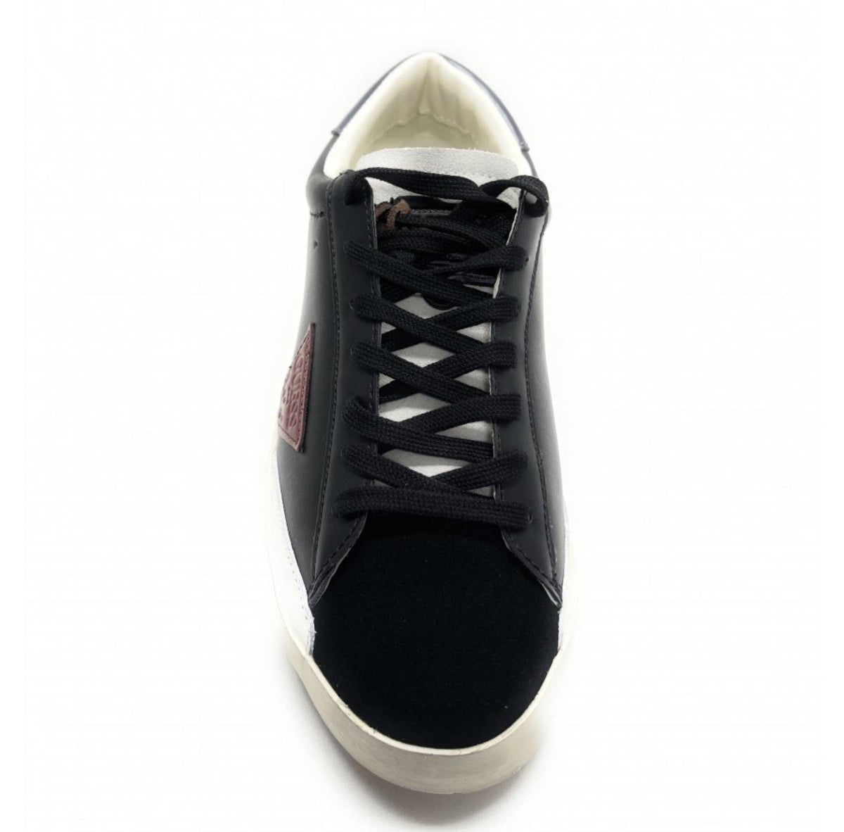 Scarpe uomo Guess sneaker mod. Lodi in pelle nero U22GU14 FMLOD8LEA12