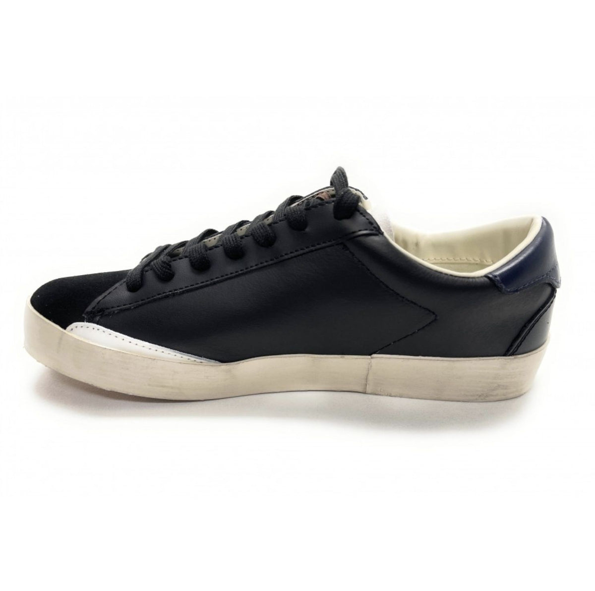 Scarpe uomo Guess sneaker mod. Lodi in pelle nero U22GU14 FMLOD8LEA12