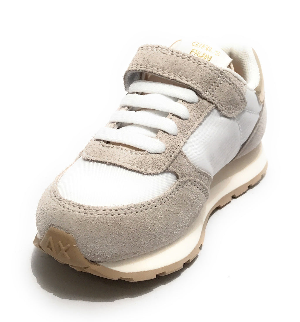 Scarpe bambina Sun68 sneaker Girl's Ally gold mesh bianco ZS22SU02 Z32402