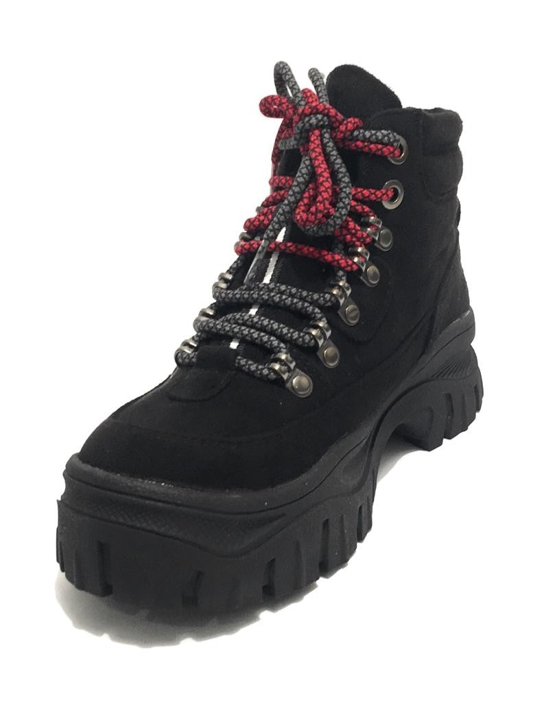 Scarpe donna Gold&gold pedula fondo zeppa  eco suede black D20GG56