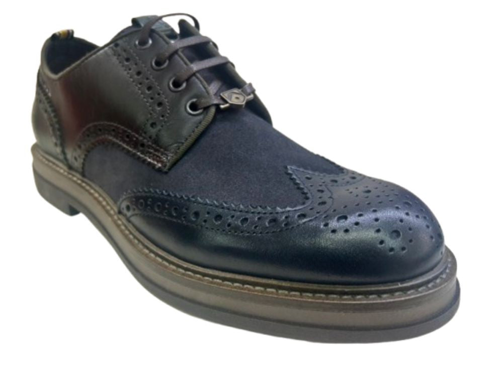 Scarpe uomo Ambitious in pelle Blu combi U26AM02 12391C-11239AM