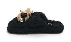 Scarpe donna Gold&gold pantofola in pelo sintetico sherpa nero D22GG04
