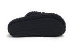 Scarpe donna Gold&gold pantofola in pelo sintetico sherpa nero D22GG04