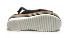 Scarpe donna Elite sandalo in pelle colore nero DS22EL13 801