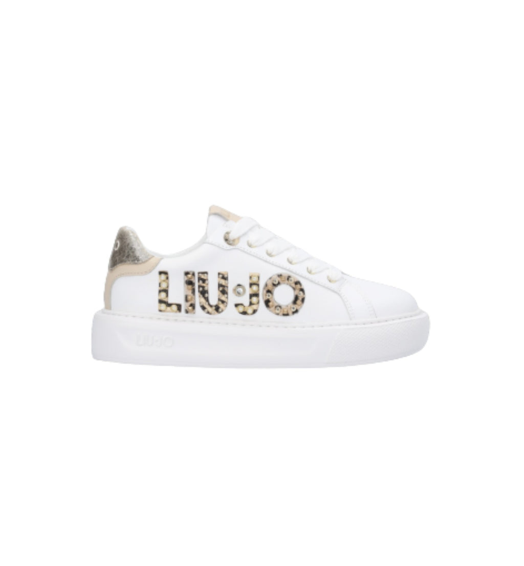 Scarpe donna Liu-Jo sneaker Kylie 10 in pelle white/ light D23LJ06 BF2123 PX100