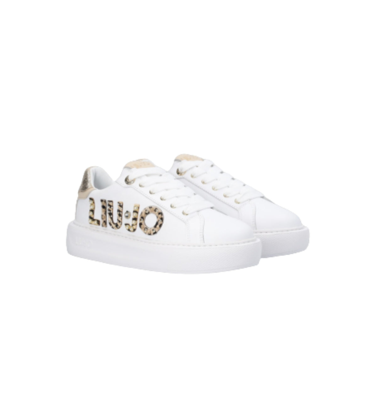 Scarpe donna Liu-Jo sneaker Kylie 10 in pelle white/ light D23LJ06 BF2123 PX100